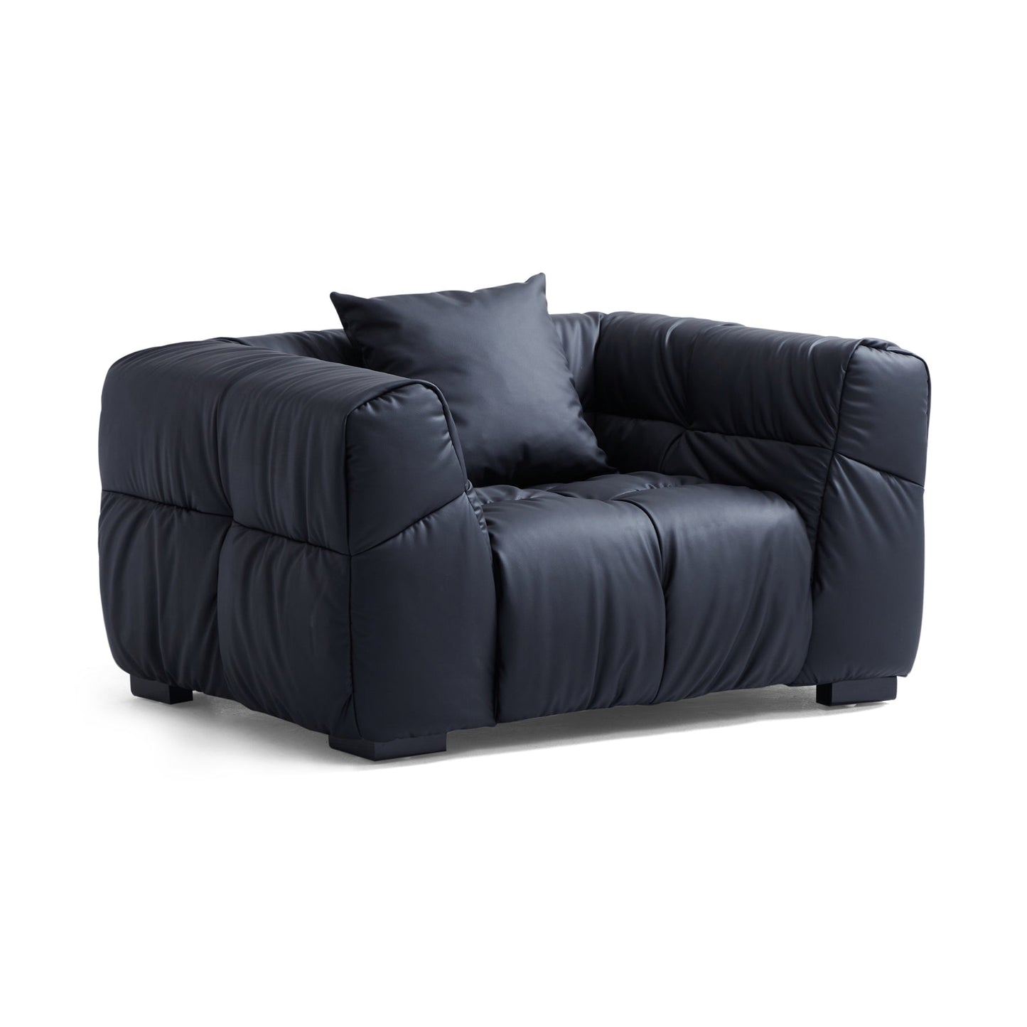 Hi tech fabric black upholstered leisure armchair