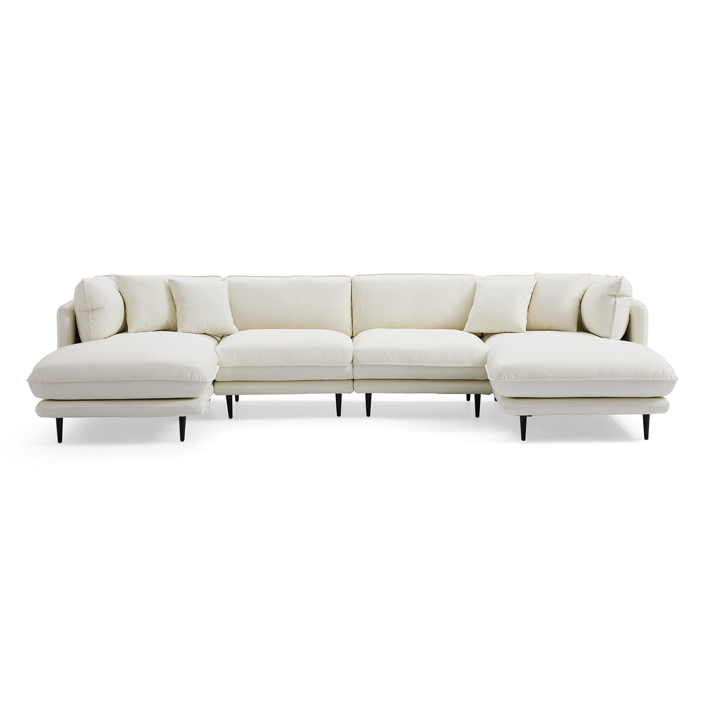Living room urban design silicone leather upholstery u shaped sofa