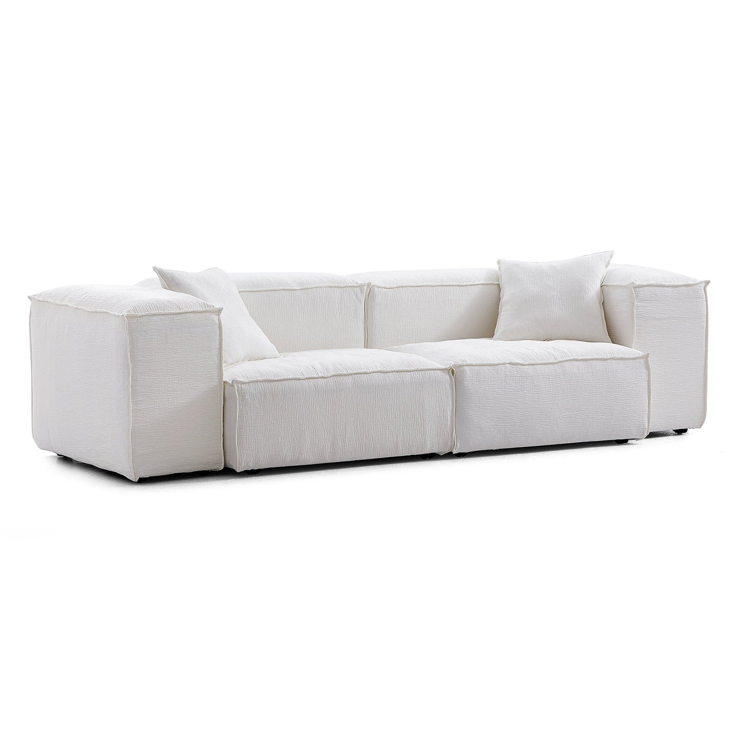 Natural Linen Removable Cover 5 Seater Living Room Sofas