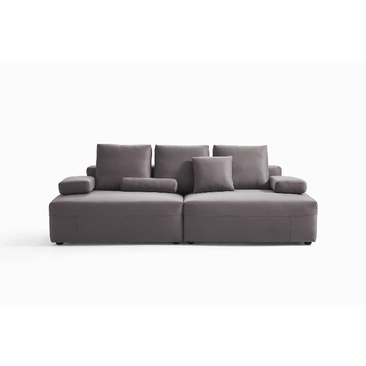 Living room furniture modular matte fabric sofa