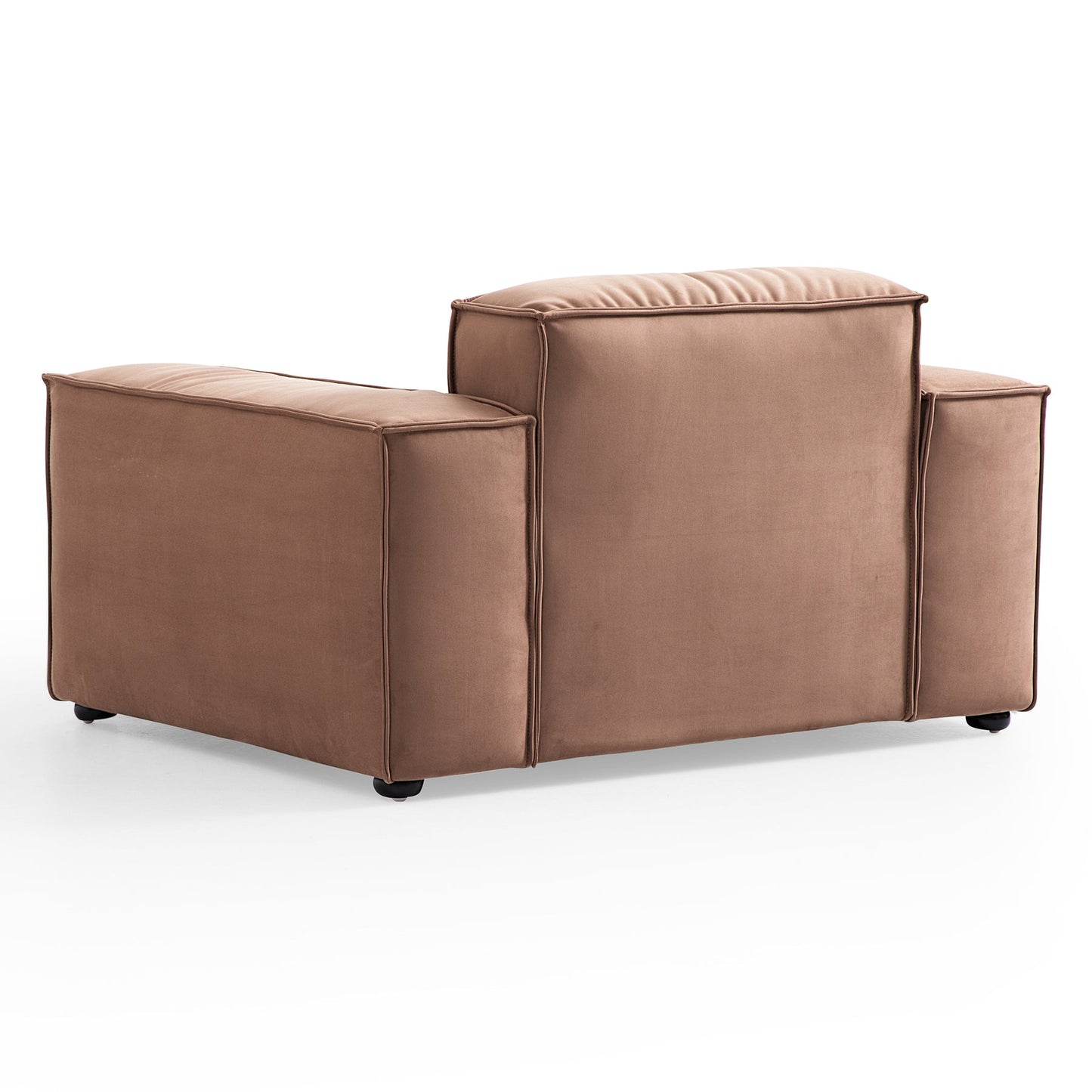 Matt fabric single sofa accent chair