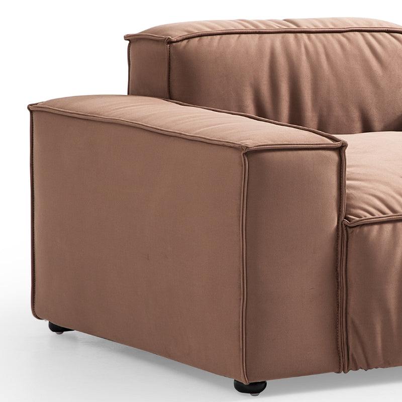 Matt fabric single sofa accent chair