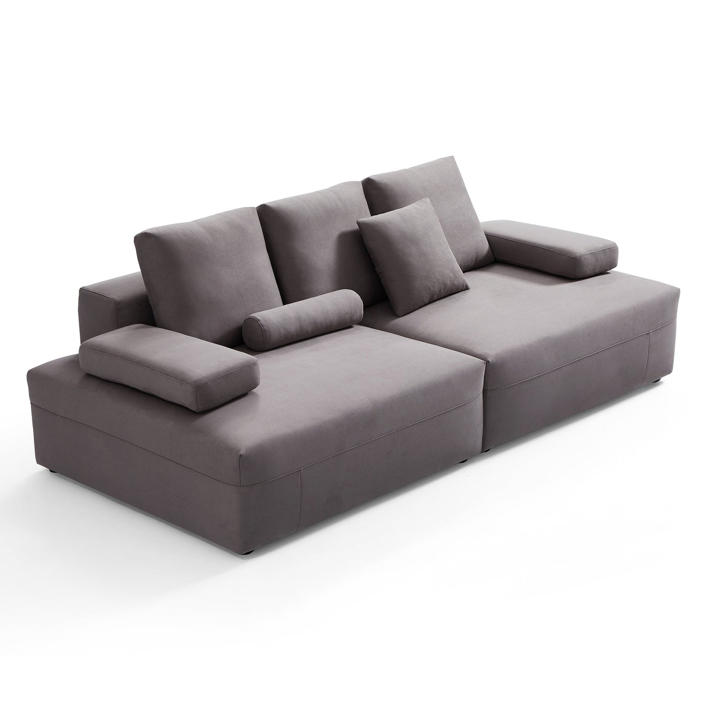 Living room furniture modular matte fabric sofa