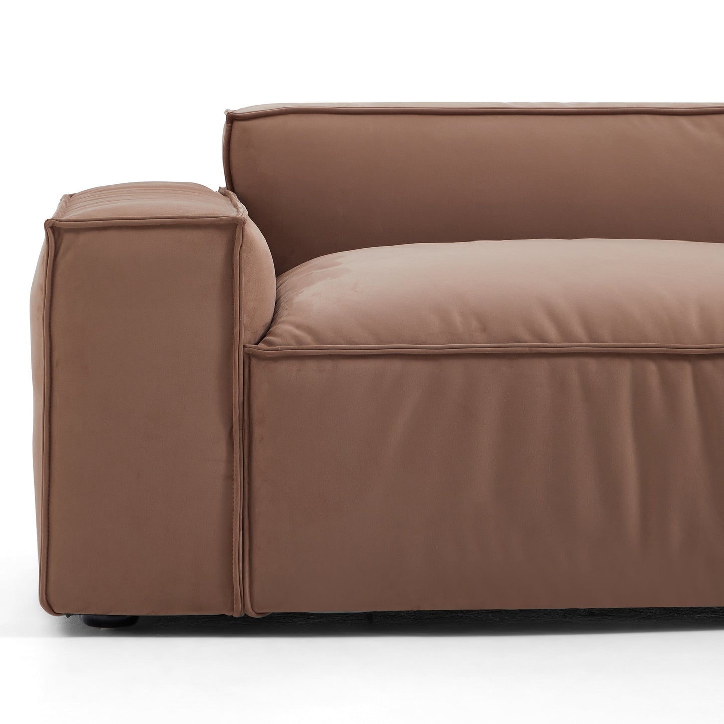 Matt fabric single sofa accent chair