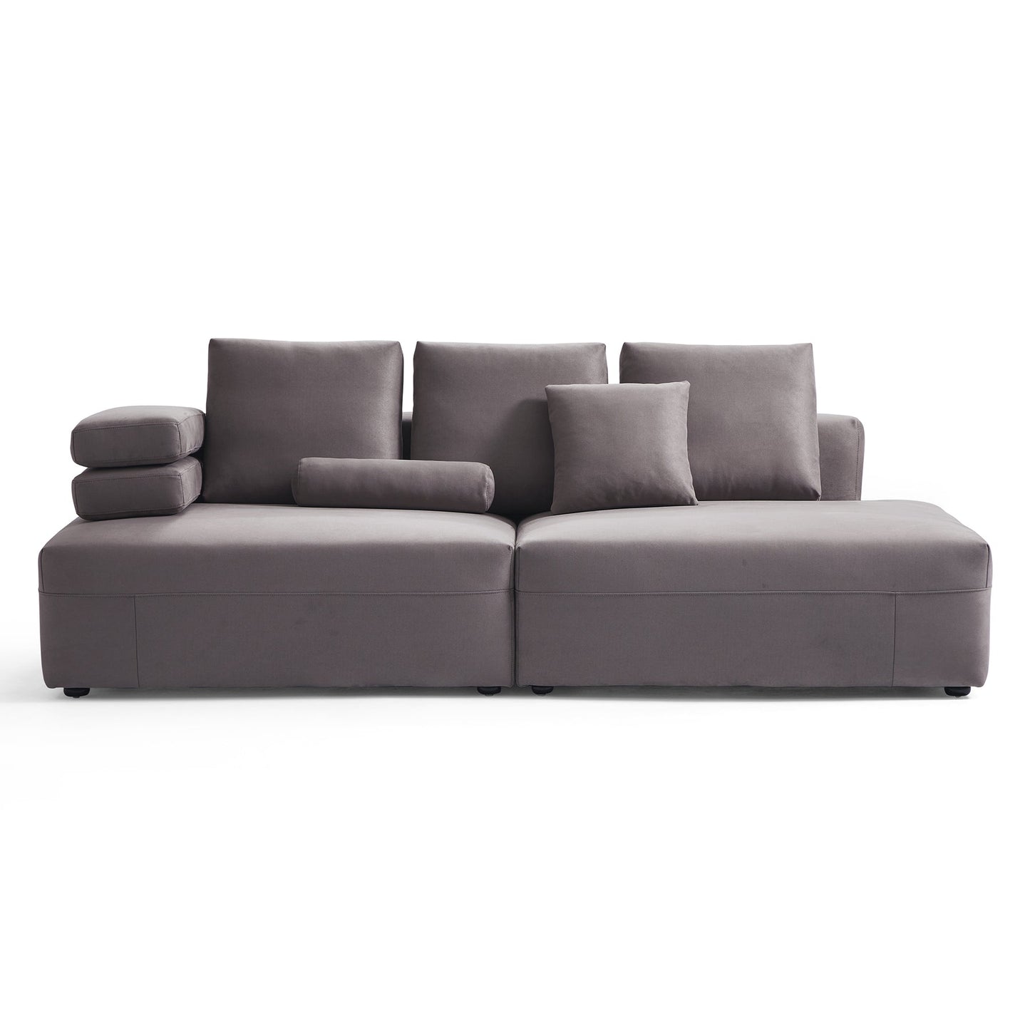 Living room furniture modular matte fabric sofa