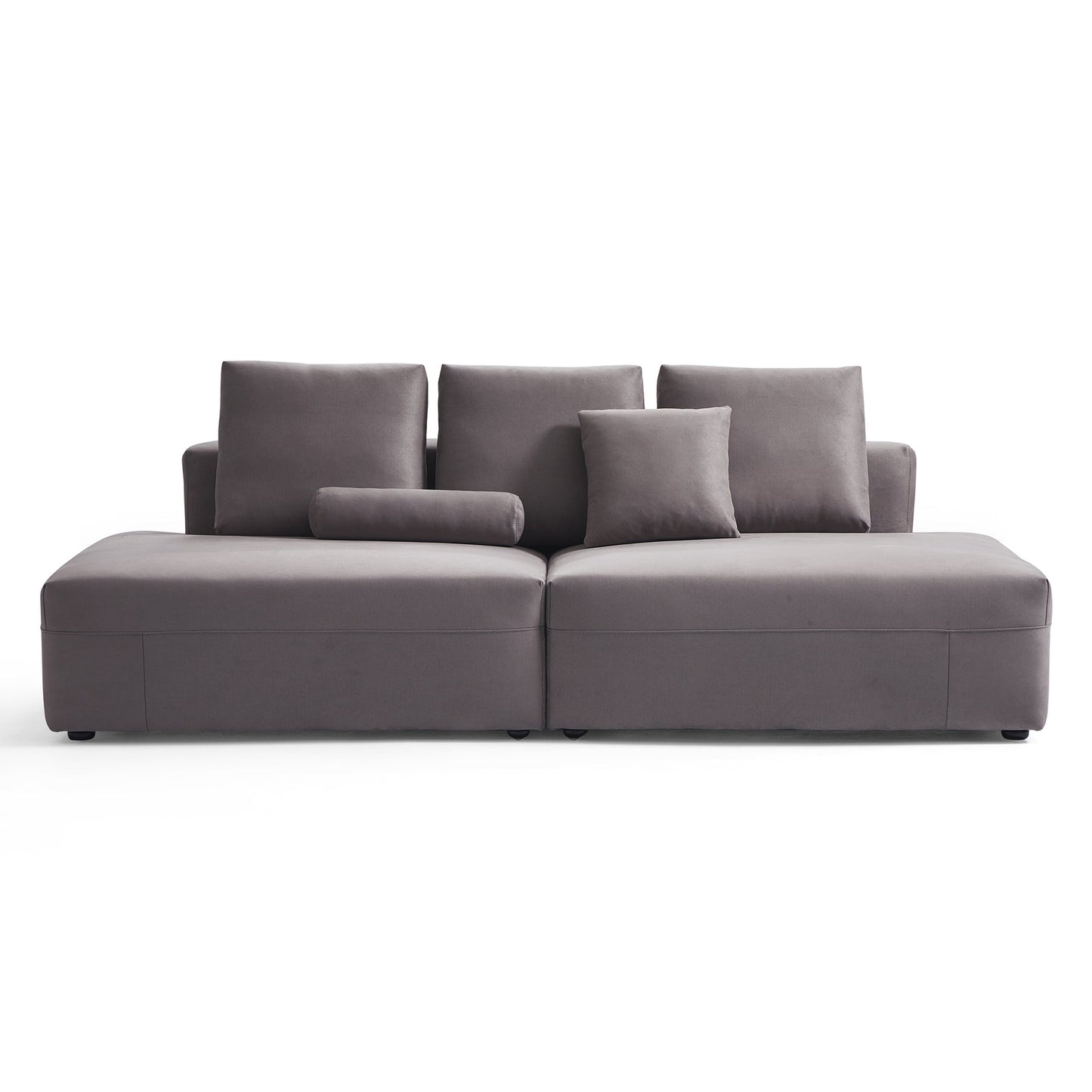 Living room furniture modular matte fabric sofa