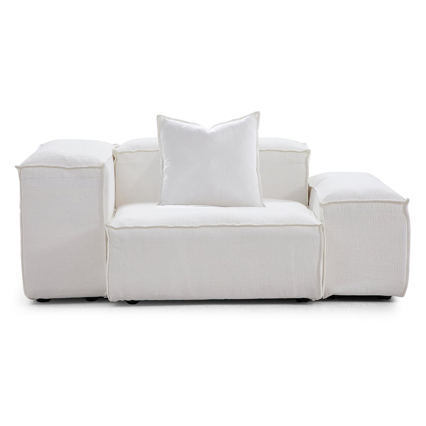 Natural Linen Removable Cover Armchair