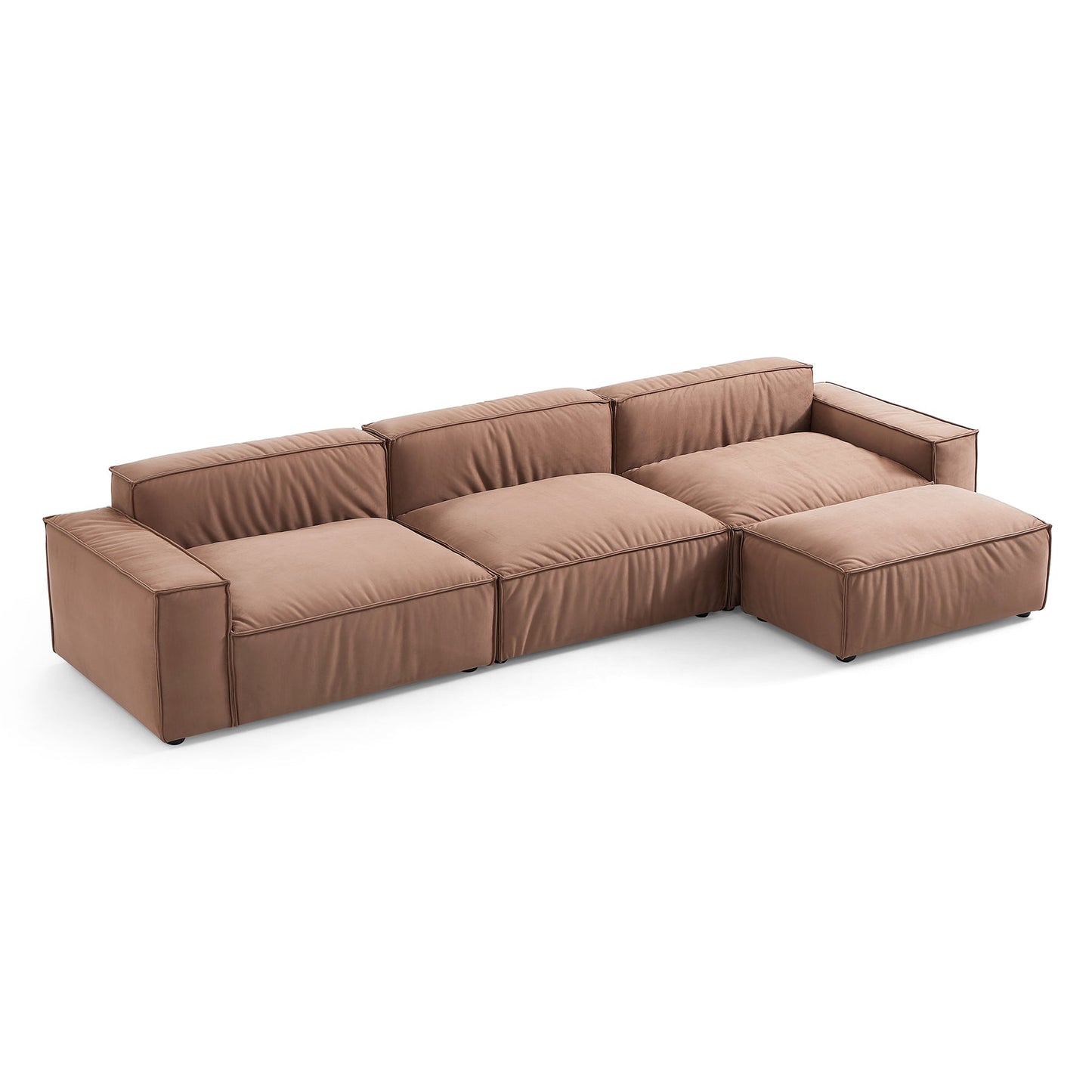 Modern Modular 2 3 4 Seater Sofa with Ottoman