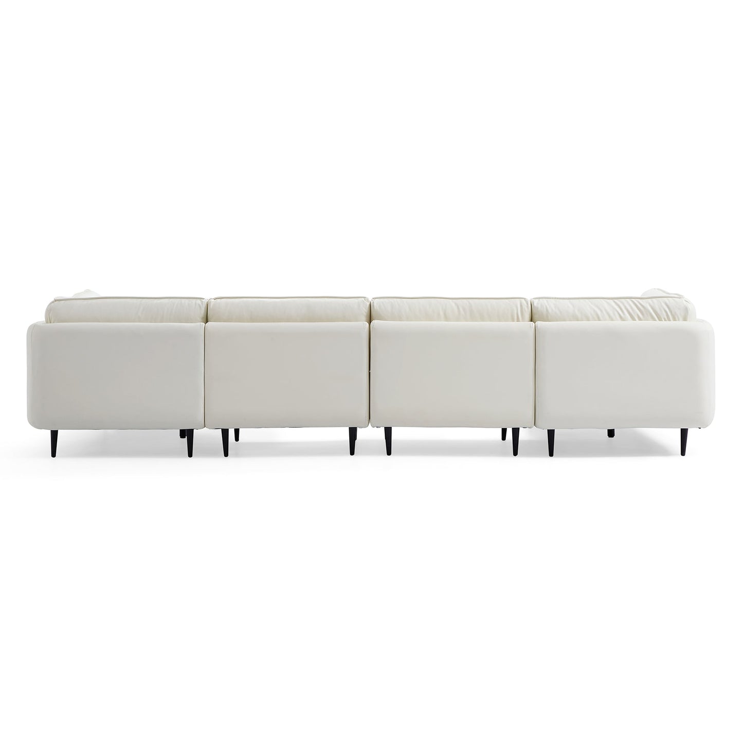 Living room urban design silicone leather upholstery u shaped sofa