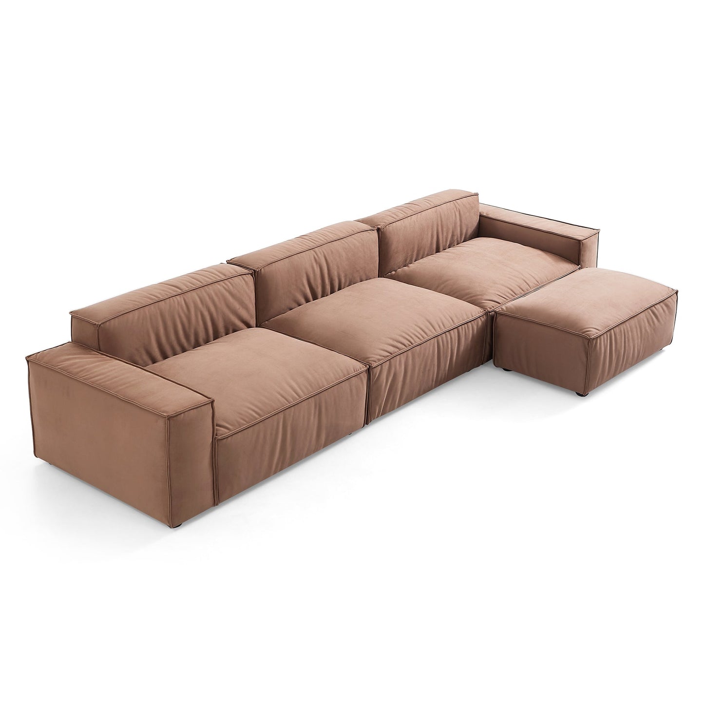 Modern Modular 2 3 4 Seater Sofa with Ottoman