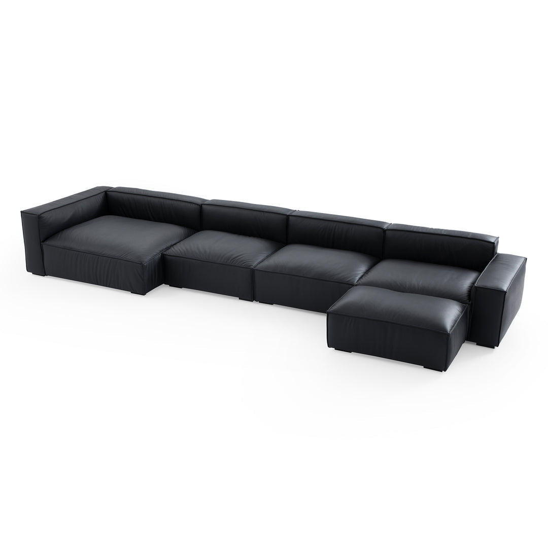 Living Room Furniture L-Shape Ottoman Sectional Sofa Bed