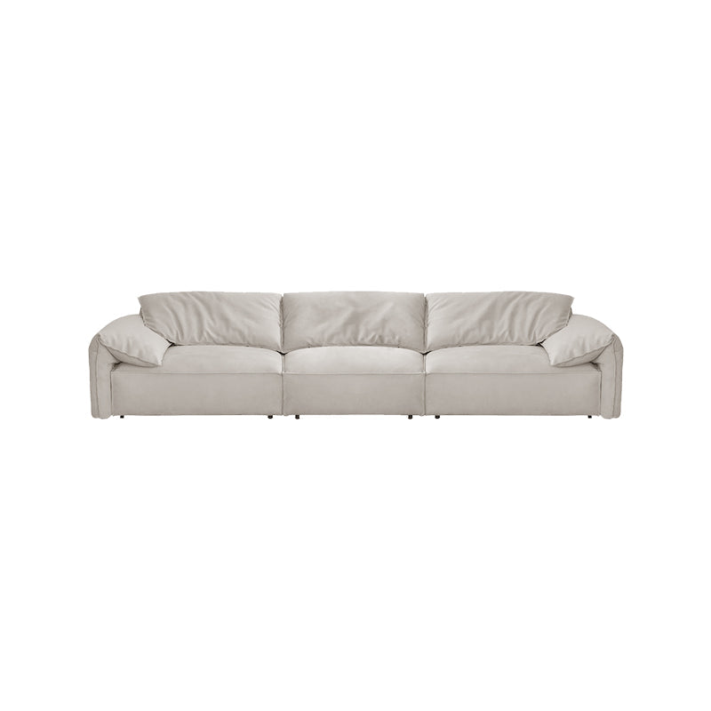 4 seater wooden frame soft feather modular sofas