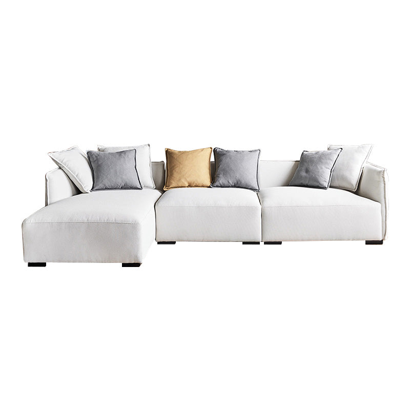 Cozy L shape fabric modular living room apartment sectional sofa