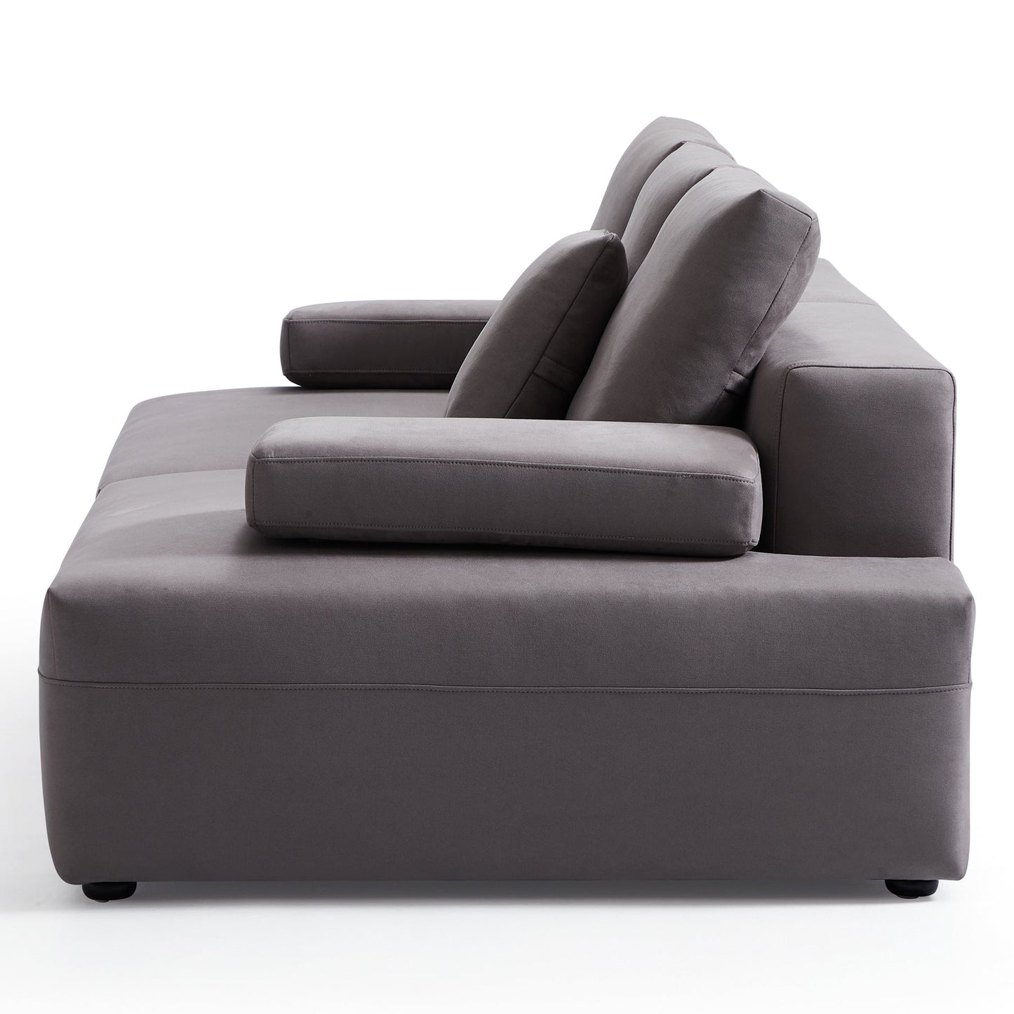 Living room furniture modular matte fabric sofa