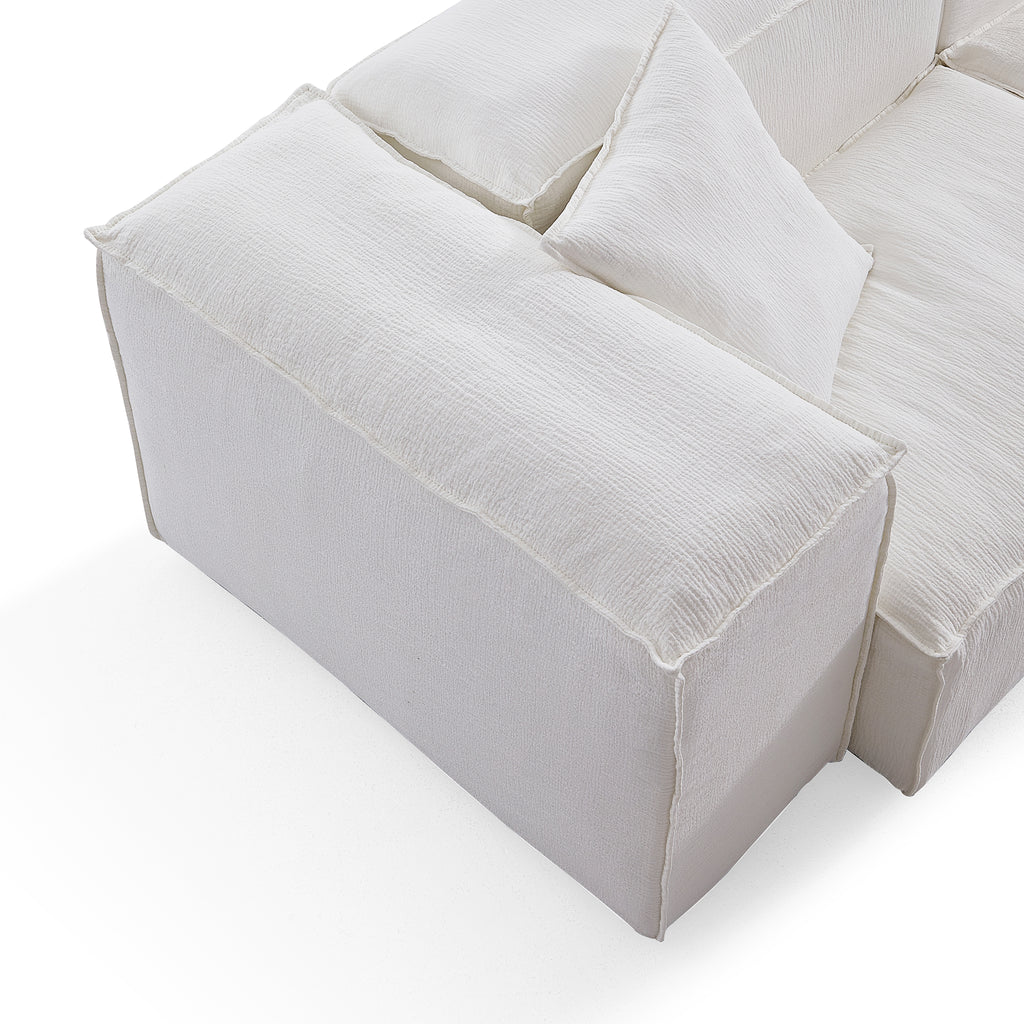 Natural Linen Removable Cover Armchair