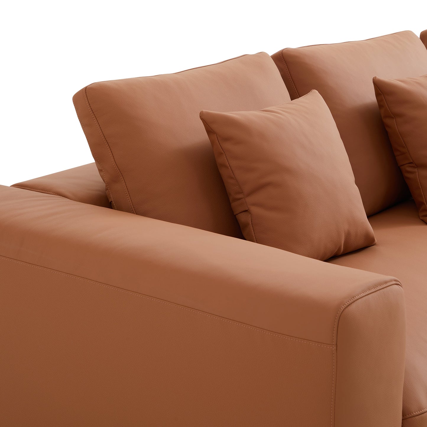 Livingroom Genuine Leather 6 Seater Modular Sofa