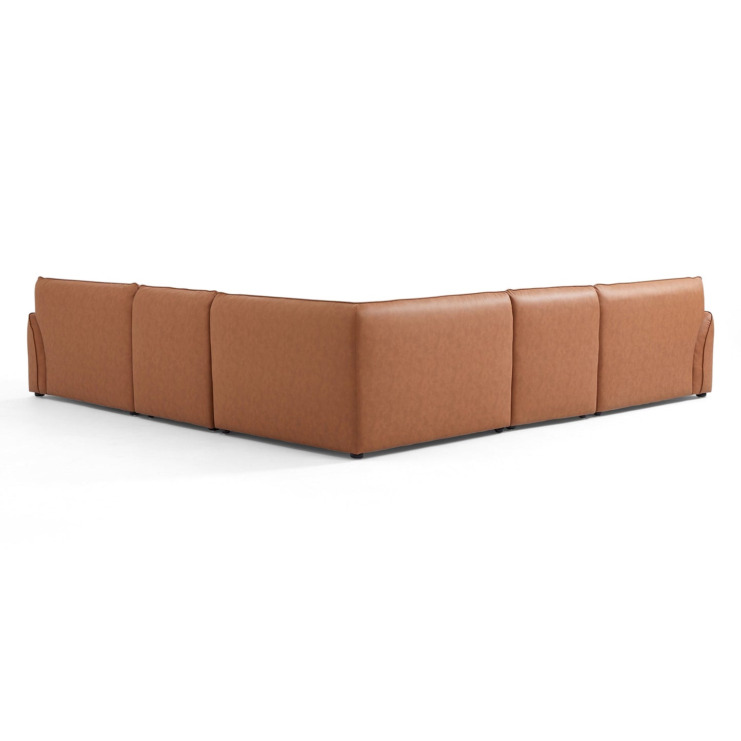 Hi-tech fabric brown living room couch L shape sectional modular corner sofa