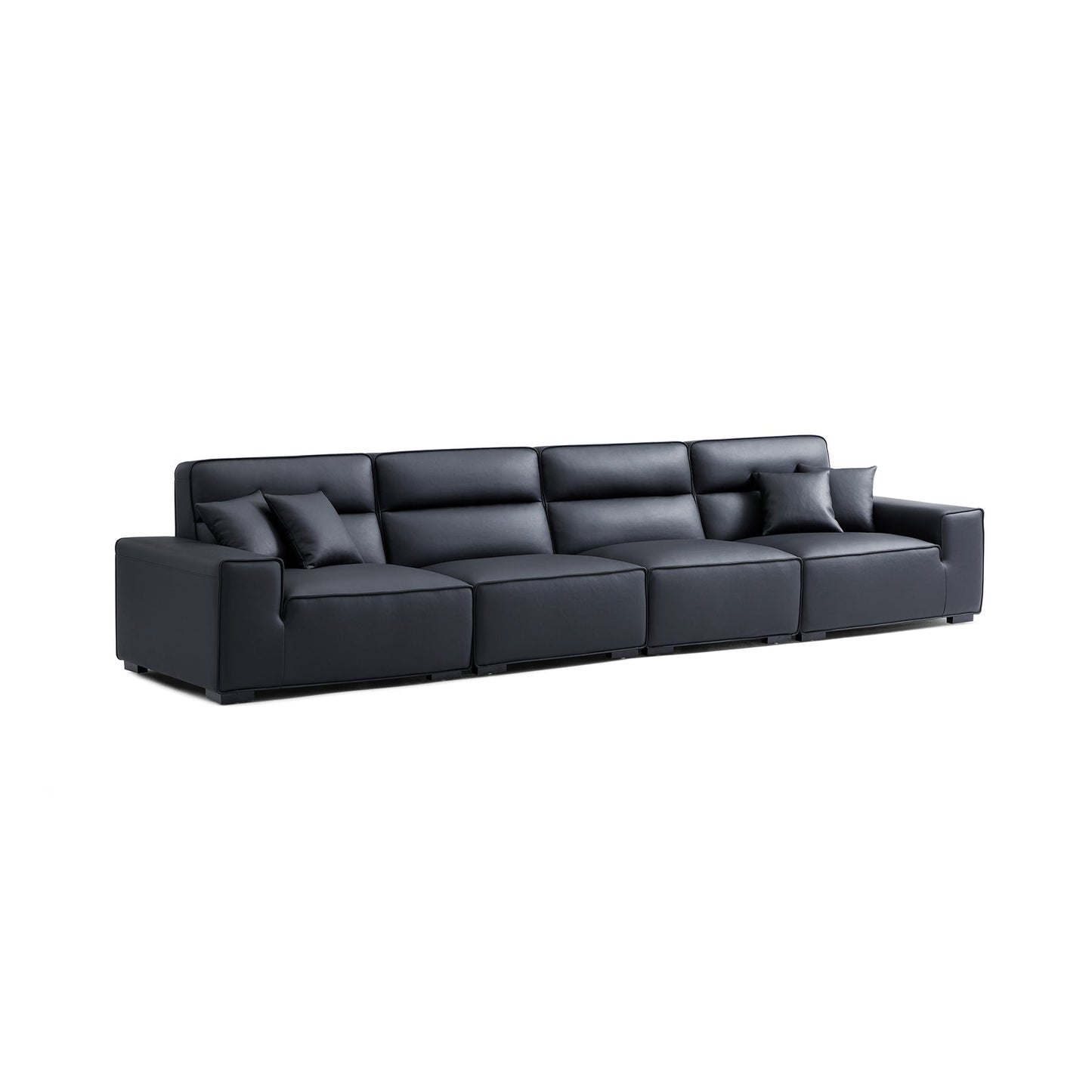 Italian style home office seating high back genuine leather living room sofa