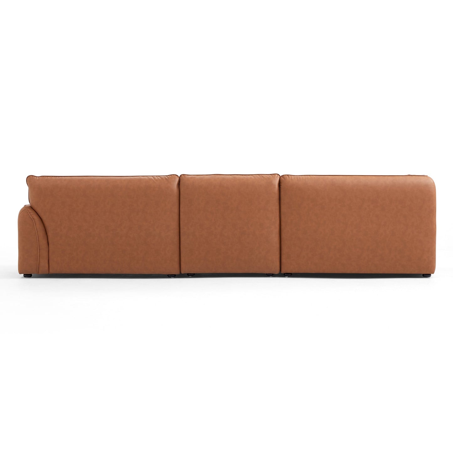 Hi-tech fabric brown living room couch L shape sectional modular corner sofa
