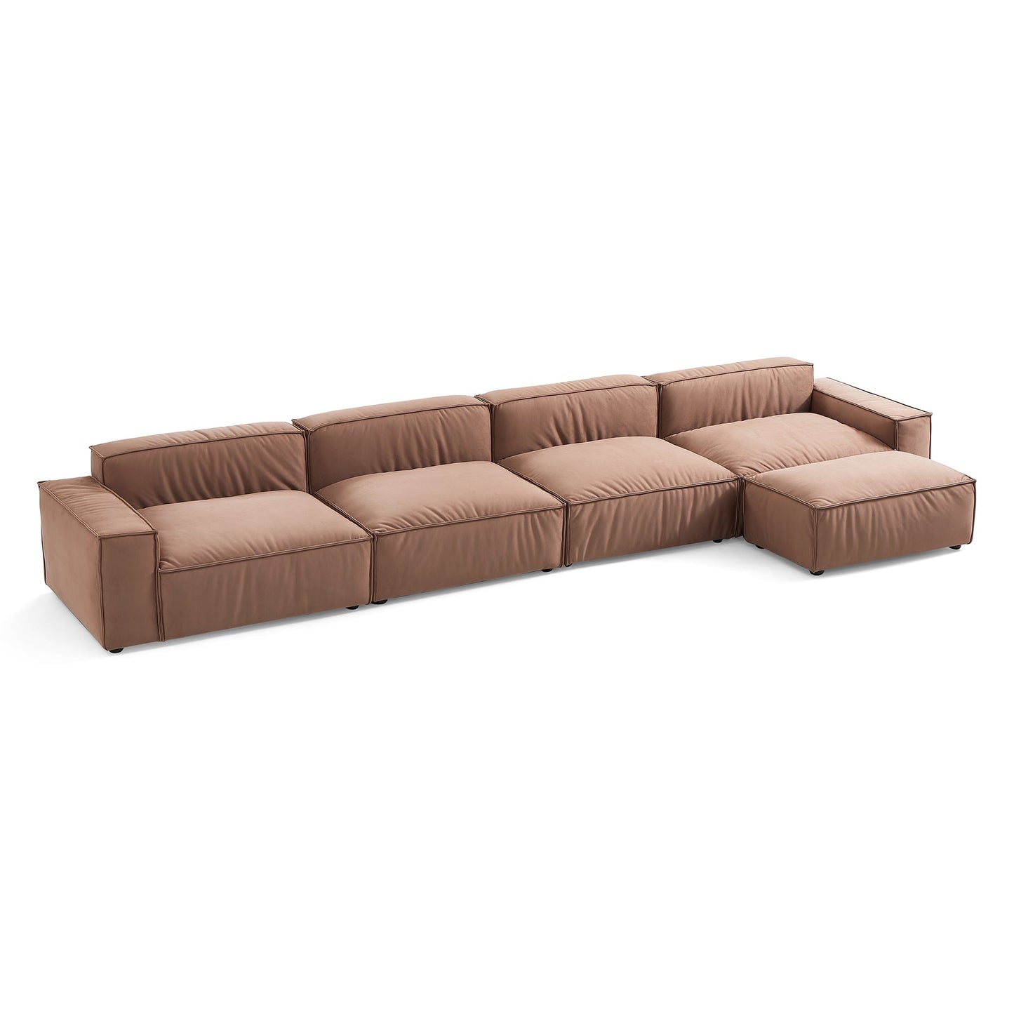 Modern Modular 2 3 4 Seater Sofa with Ottoman