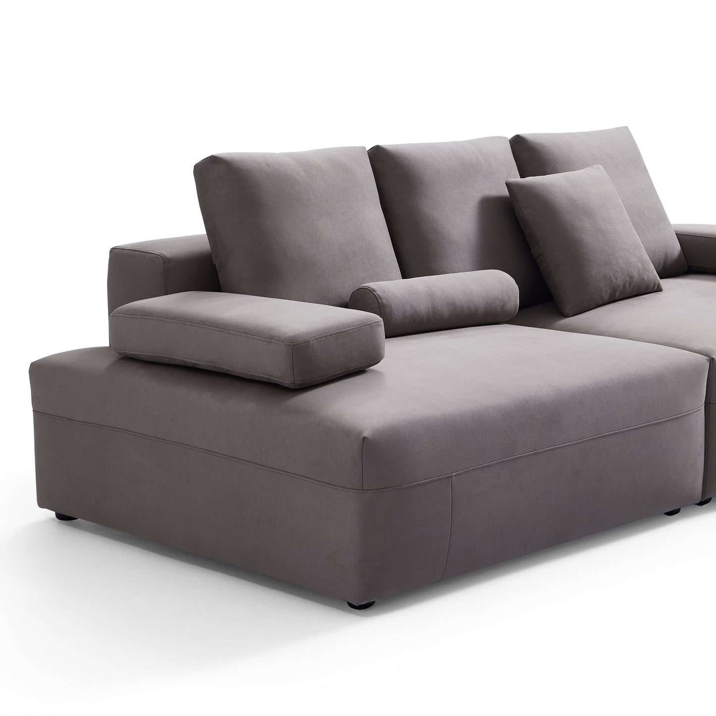 Living room furniture modular matte fabric sofa