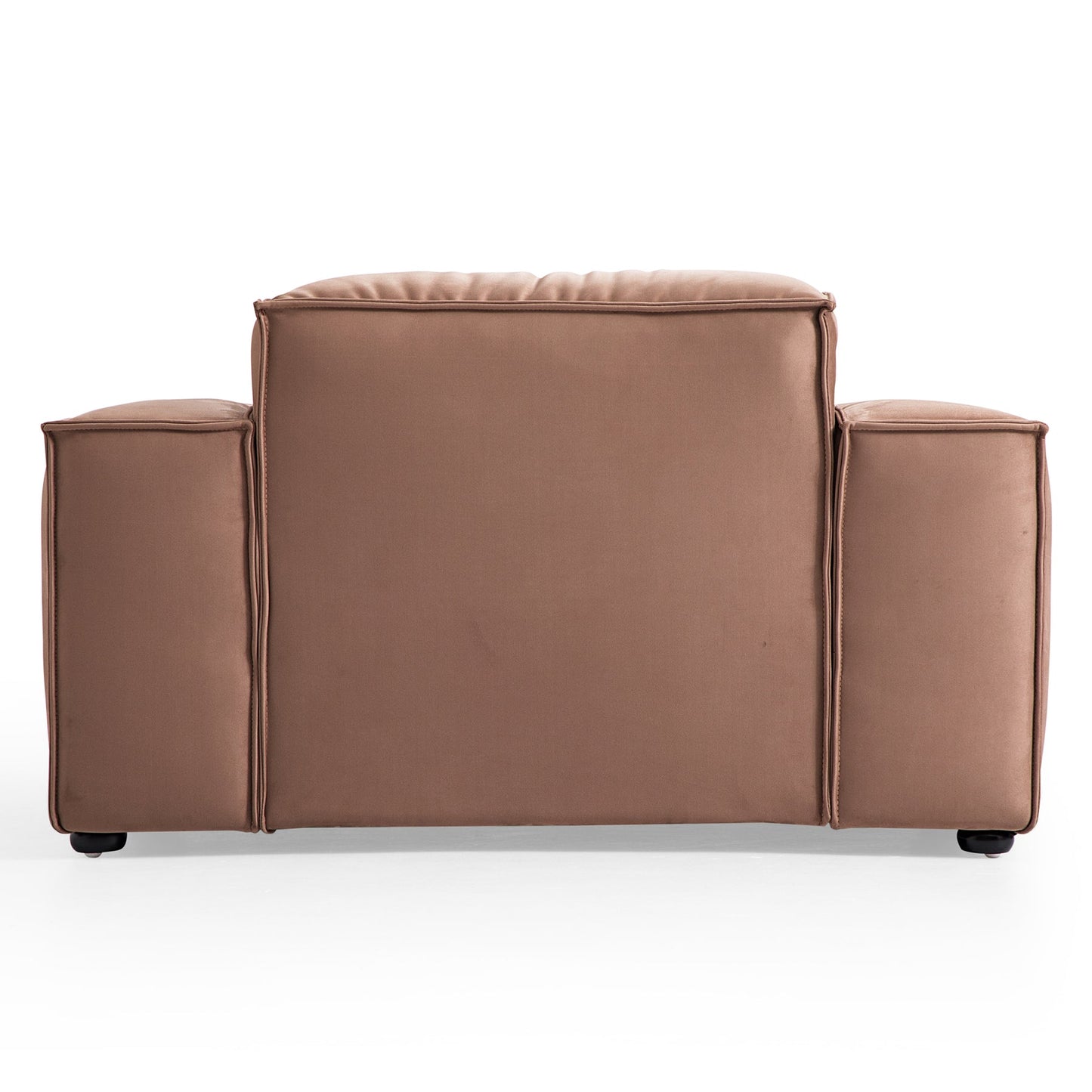 Matt fabric single sofa accent chair
