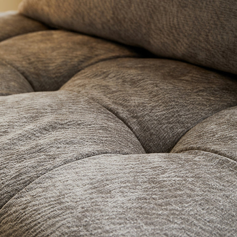 Grey chenille velvet couch cloud modular 3 seater sofa set