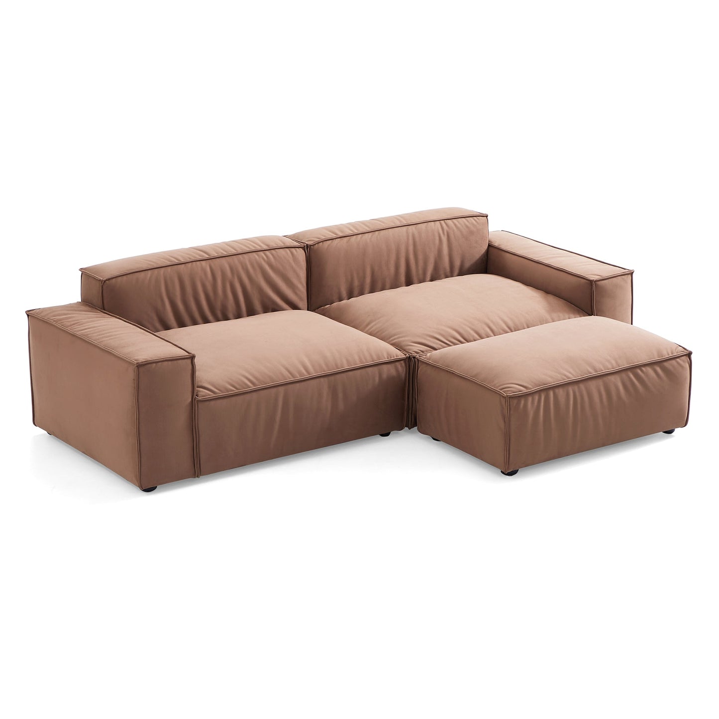 Modern Modular 2 3 4 Seater Sofa with Ottoman