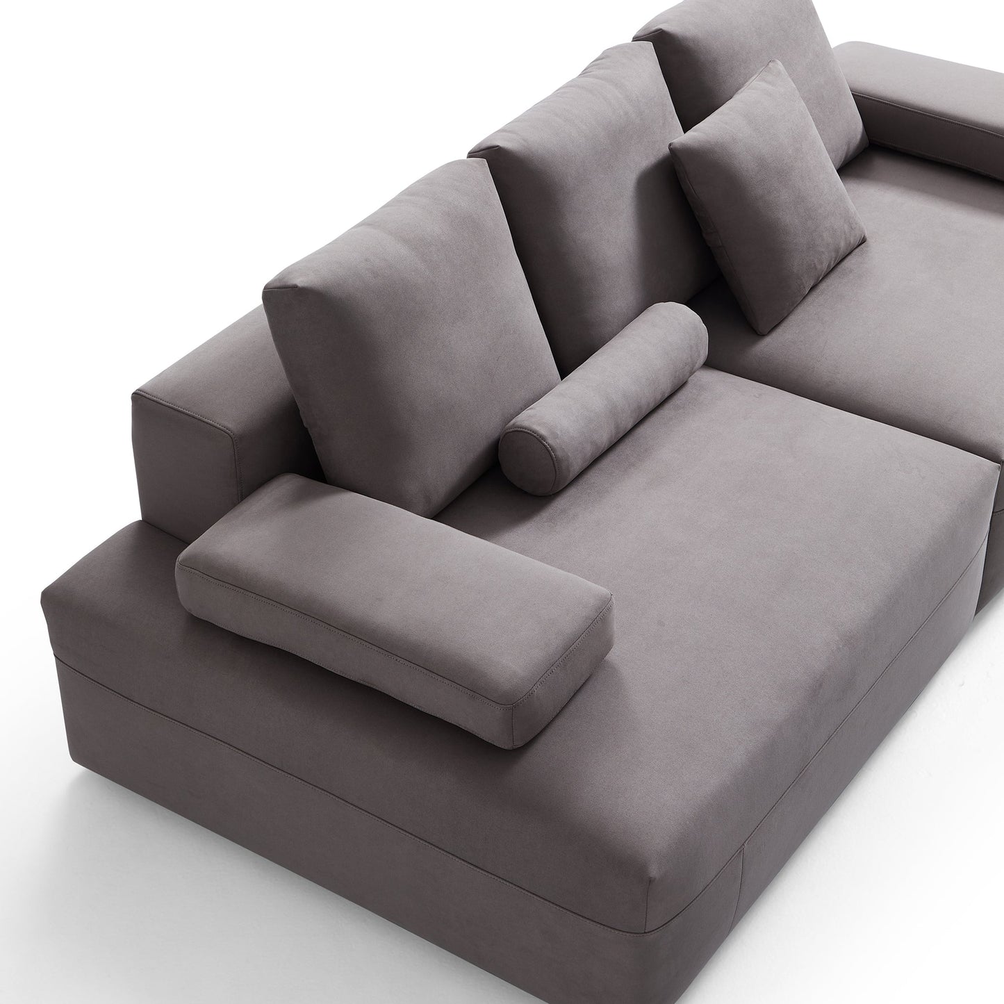 Living room furniture modular matte fabric sofa