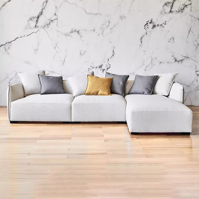 Cozy L shape fabric modular living room apartment sectional sofa