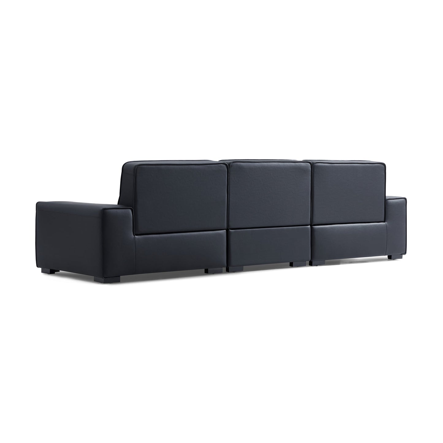 Italian style home office seating high back genuine leather living room sofa