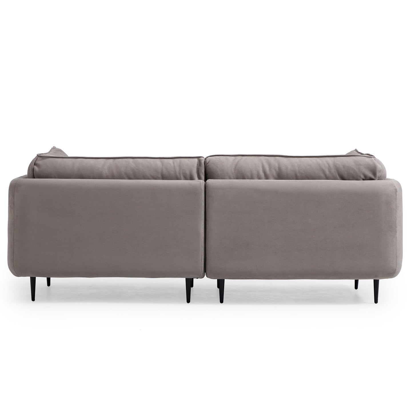 Living room furniture 2 seater grey matte fabric sofas loveseat