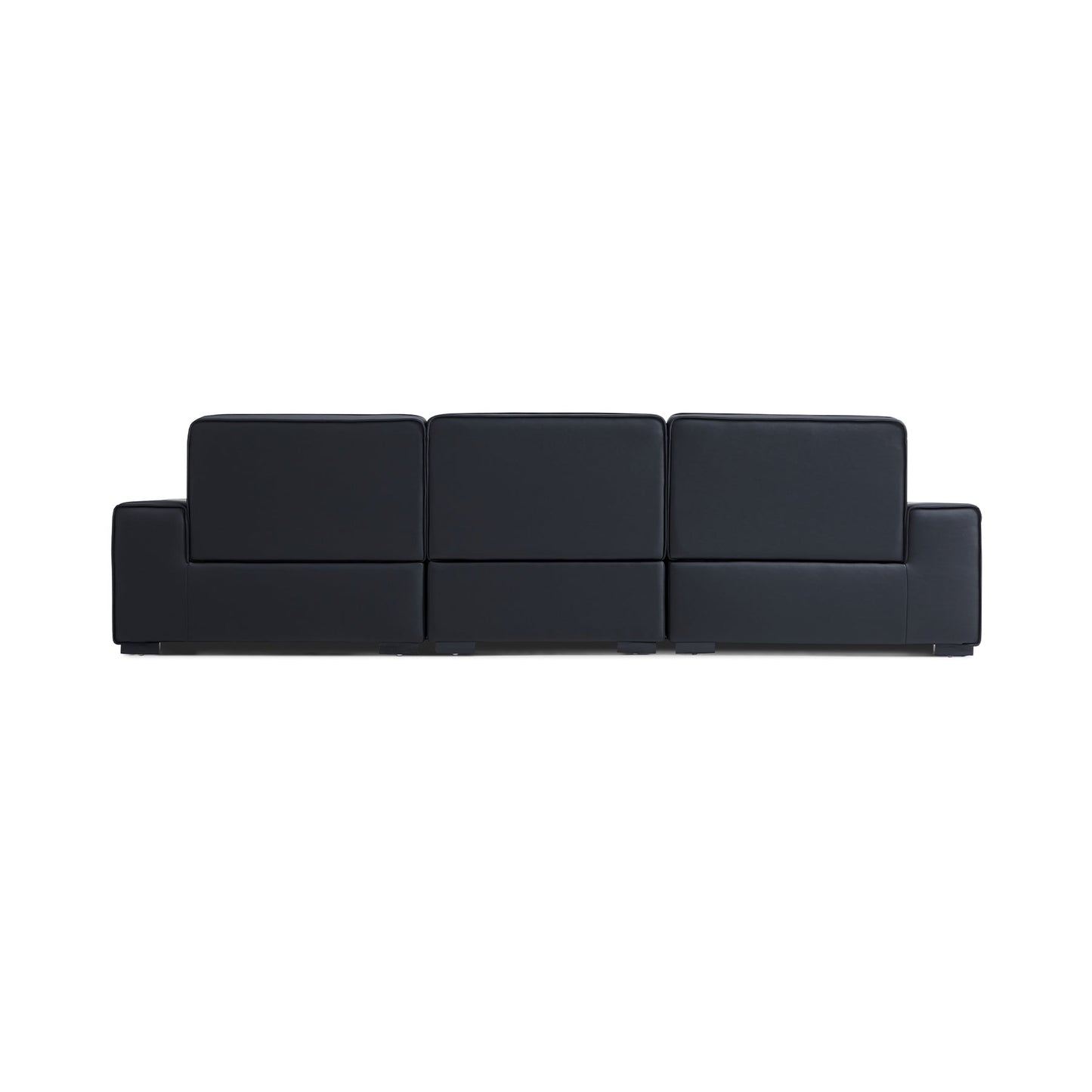 Italian style home office seating high back genuine leather living room sofa