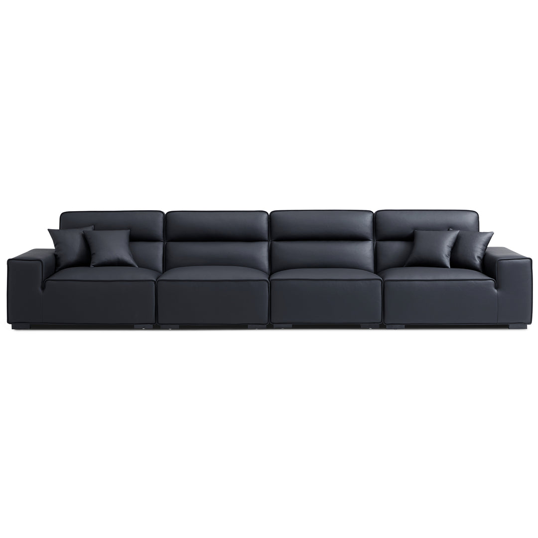 Italian style home office seating high back genuine leather living room sofa