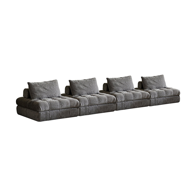 Grey chenille velvet couch cloud modular 3 seater sofa set