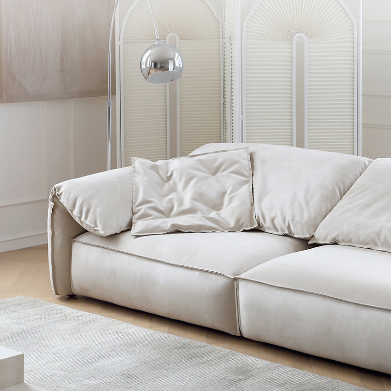 4 seater wooden frame soft feather modular sofas