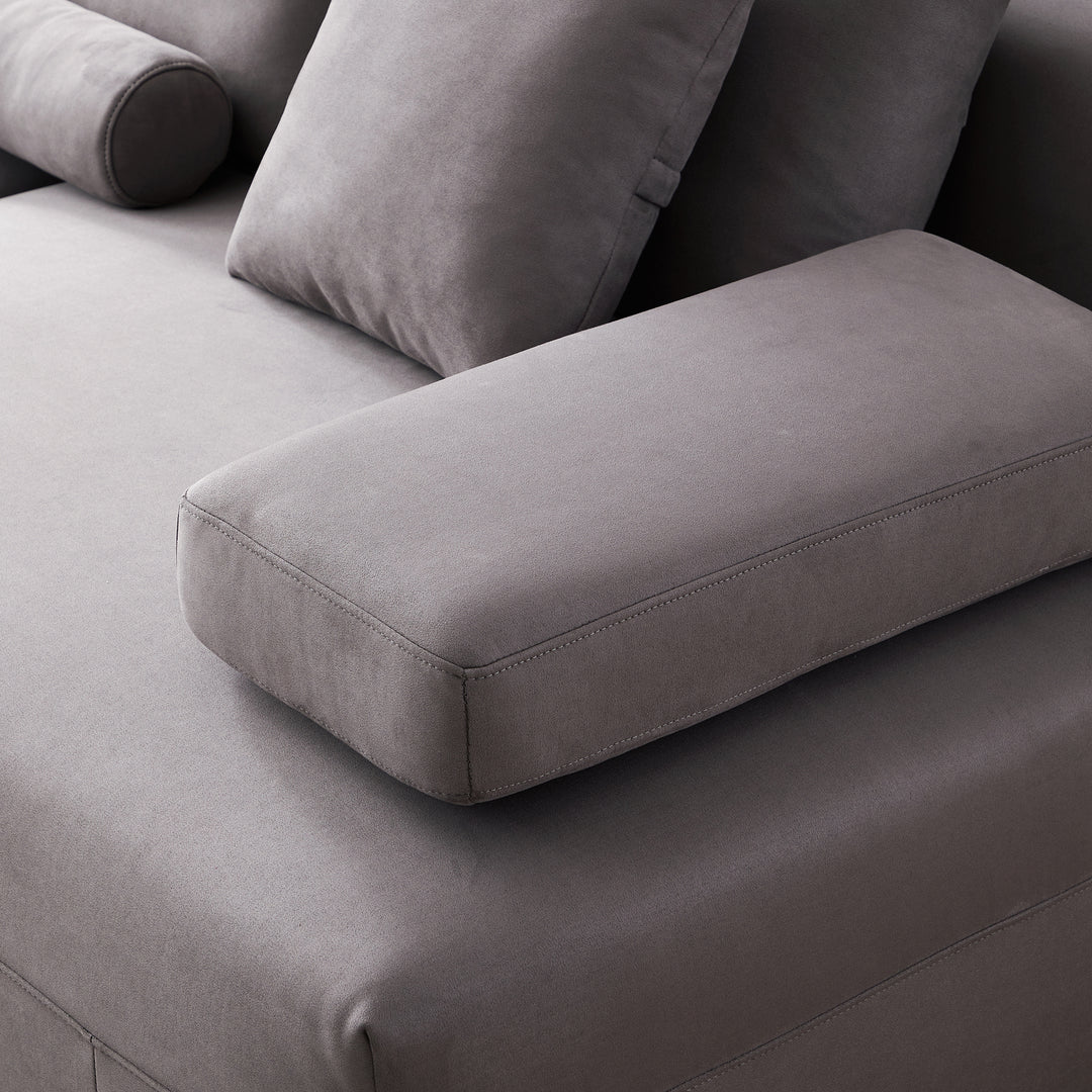 Living room furniture modular matte fabric sofa