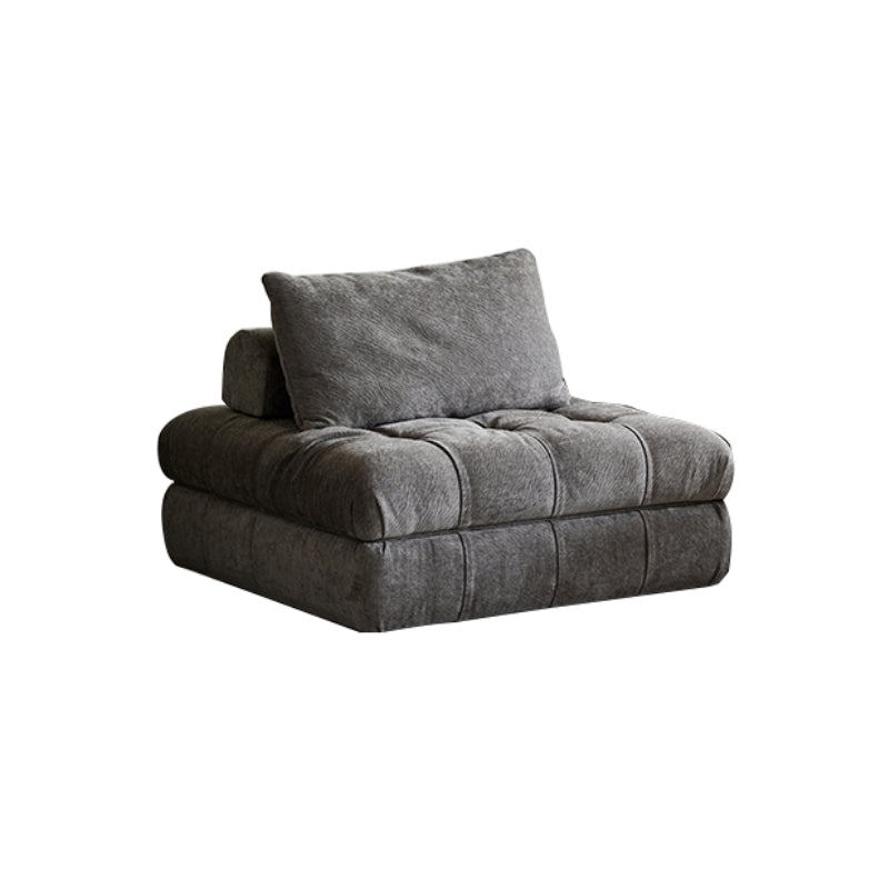 Grey chenille velvet couch cloud modular 3 seater sofa set