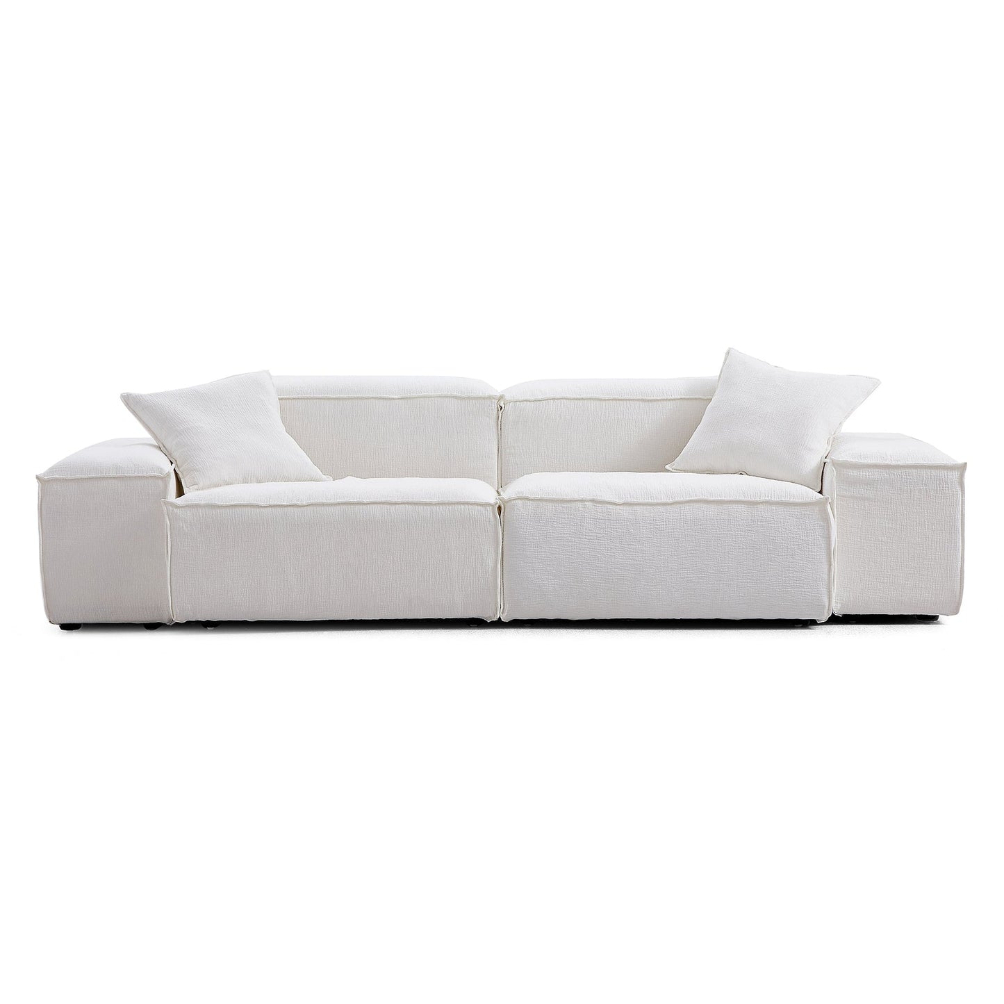 Natural Linen Removable Cover 5 Seater Living Room Sofas