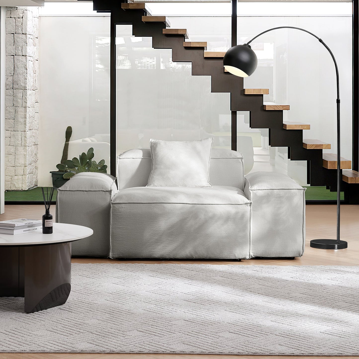 Fashionable Removable Cover Single Sofa