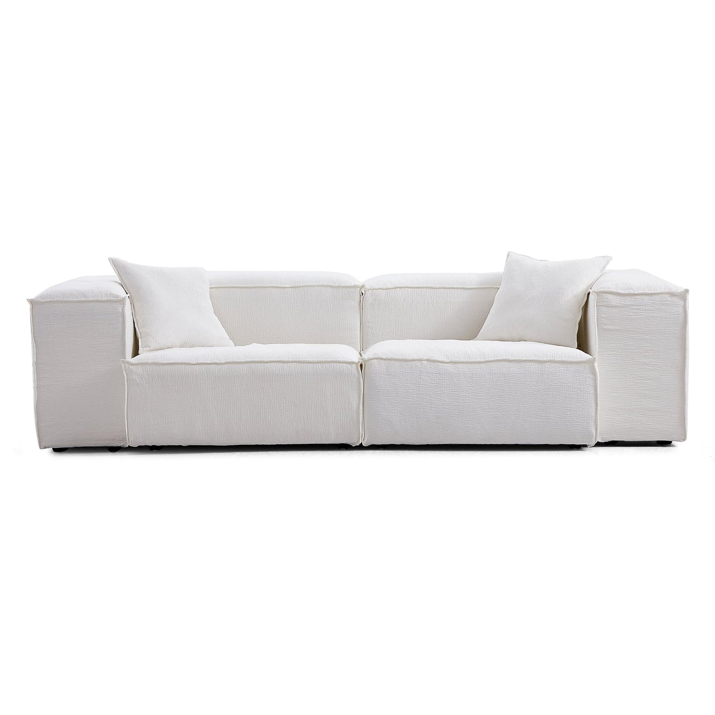 Natural Linen Removable Cover 5 Seater Living Room Sofas