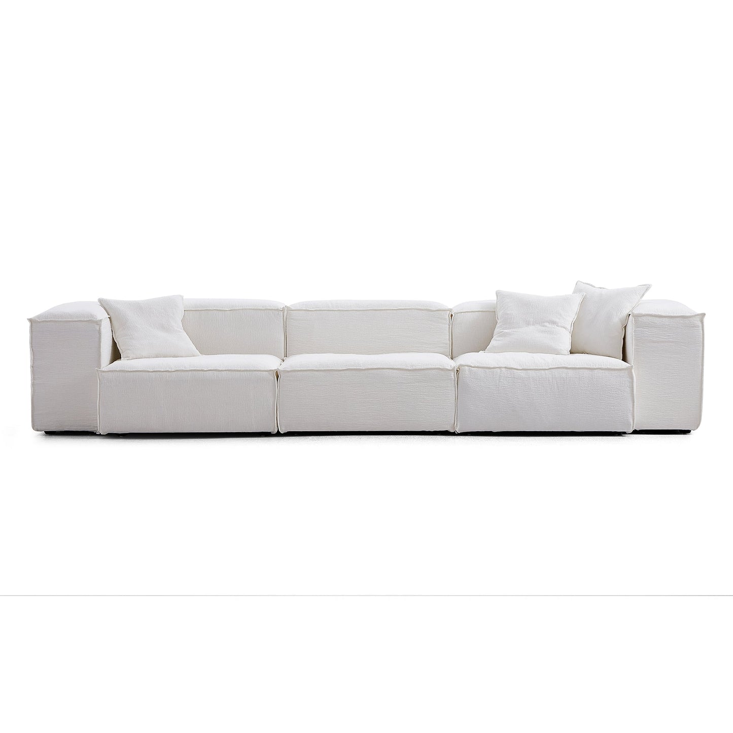 Natural Linen Removable Cover 5 Seater Living Room Sofas