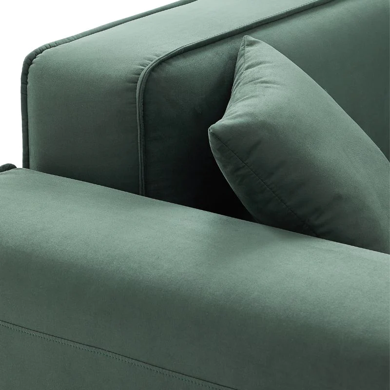 Living Room Green Fabric Sofa