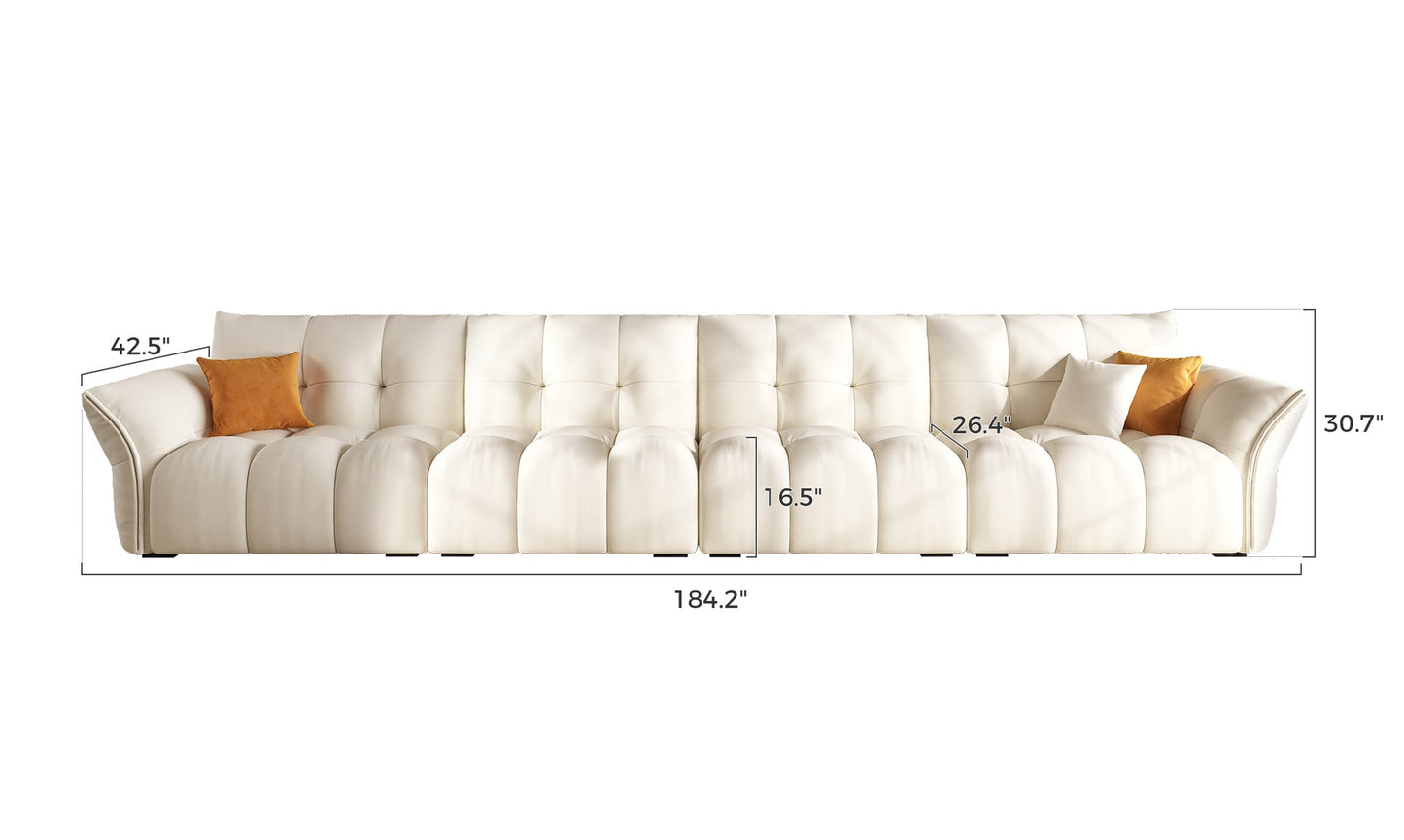 Apartment living room sofa high quality villa luxury modular 6 seater fabric sofa