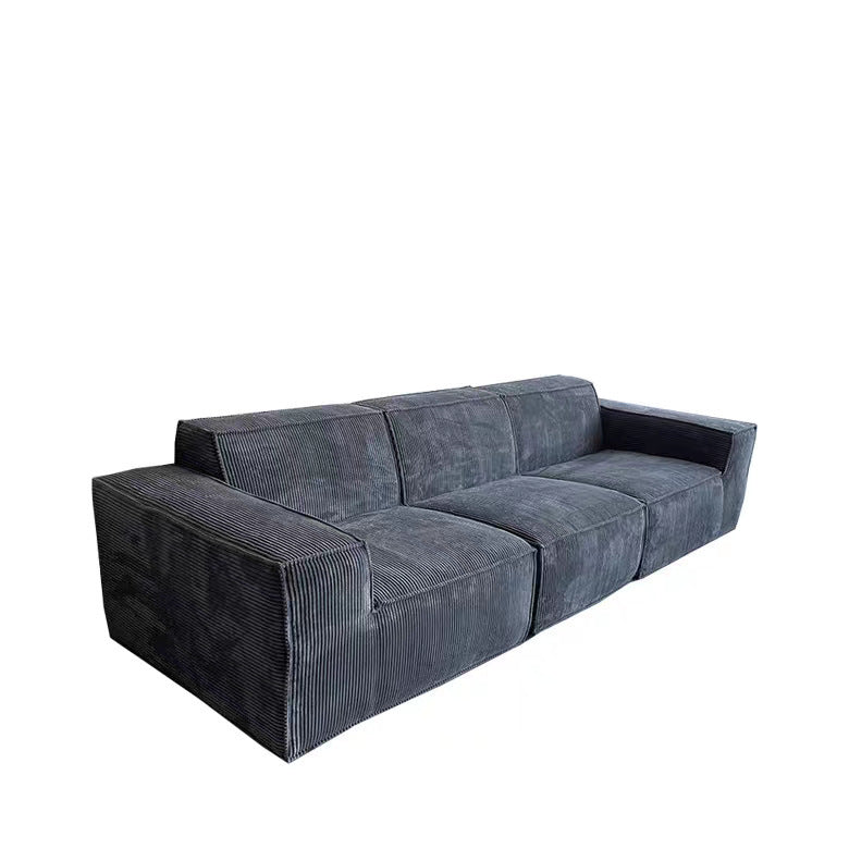 Corduroy Fabric Modular 3 Seater Vacuum Pack Compressed Sofa