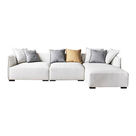 Cozy L shape fabric modular living room apartment sectional sofa