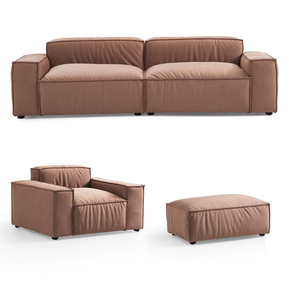 High Density Foam with Matt Fabric & Soft Feather Sofa Set