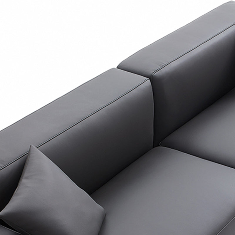 Modular Genuine Leather Sofa Set for Living Room