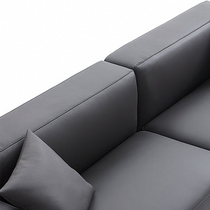 Modular Genuine Leather Sofa Set for Living Room