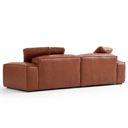 Hi-Tech Fabric Leather-Like Cover Living Room Modular Sofa